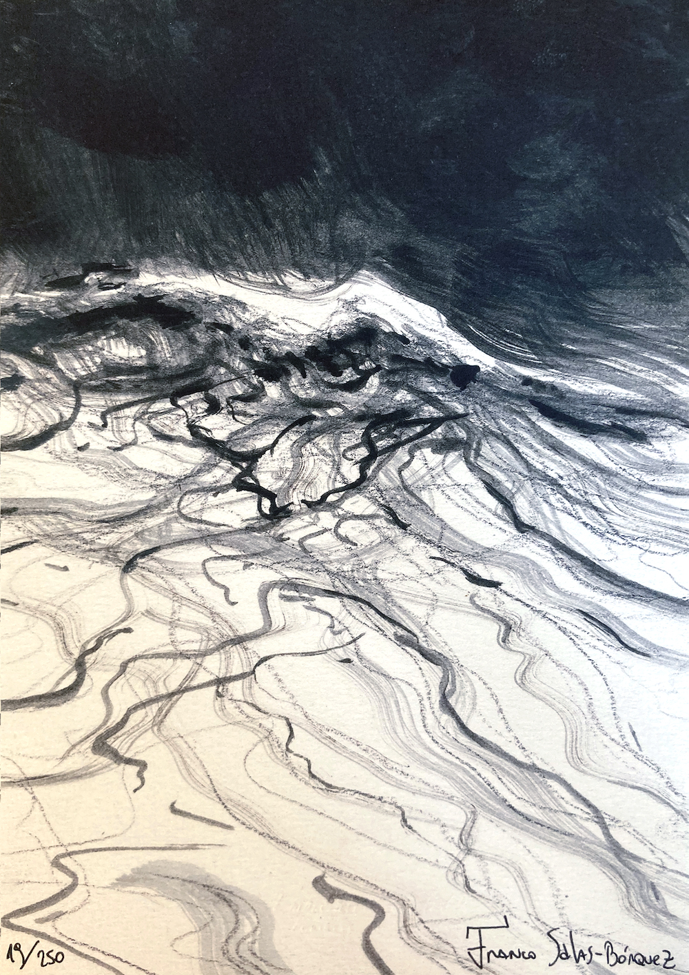 Empreintes d'artistes Franco Salas Borquez Mare Nostrum Cristel éditeur d'Art Saint-Malo estampe et livre